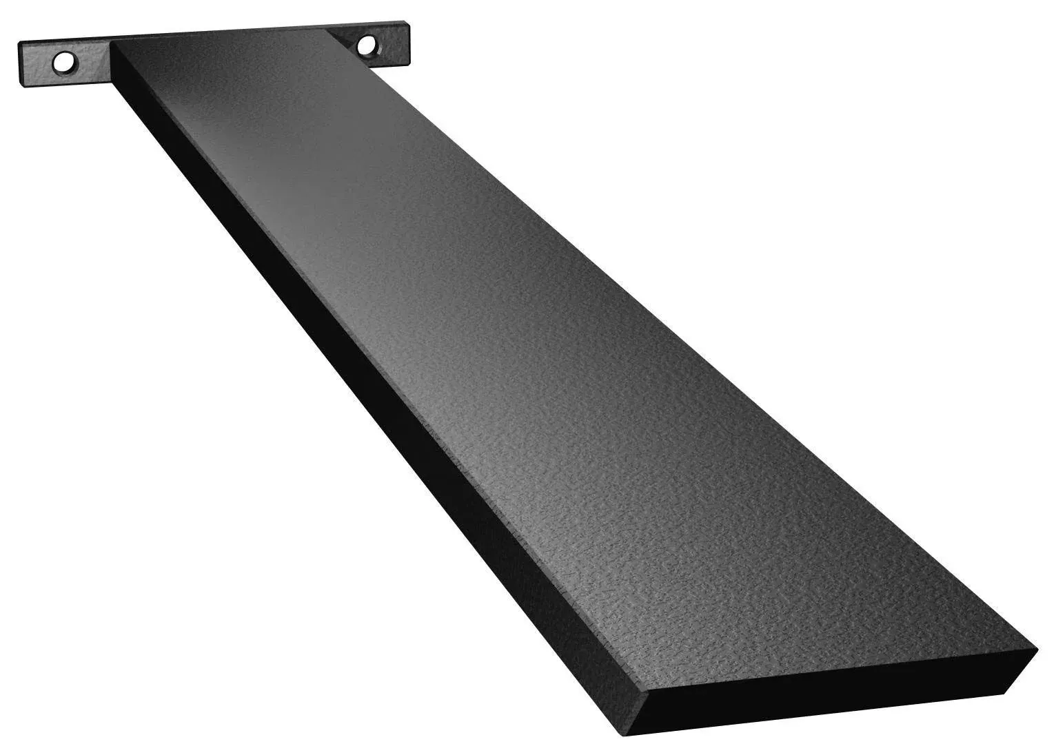 THE ORIGINAL GRANITE BRACKET Hidden Island Support Bracket 34&#034;x0.5&#034; Steel Black