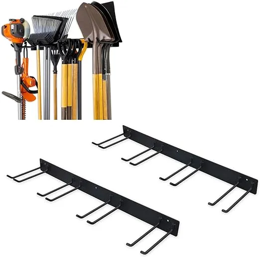 StoreYourBoard BLAT Tool Storage Rack, Garage Wall Organizer, Garden Tools, Shovels, Rakes, Brooms, Holds 250 lbs