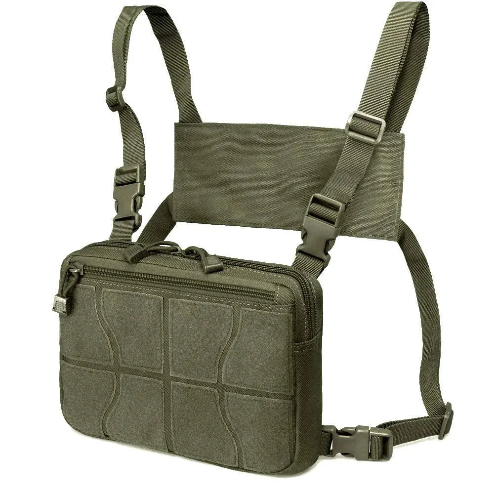 Tactical Combat Chest Pack Airsoft Harness Holster Concealed Carry Pouch