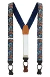 Birds Of Prosperity Suspenders In Navy