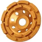 KSEIBI 644030 Double Row Diamond Cup Wheel for Concrete Grinding 4-1/2 inch