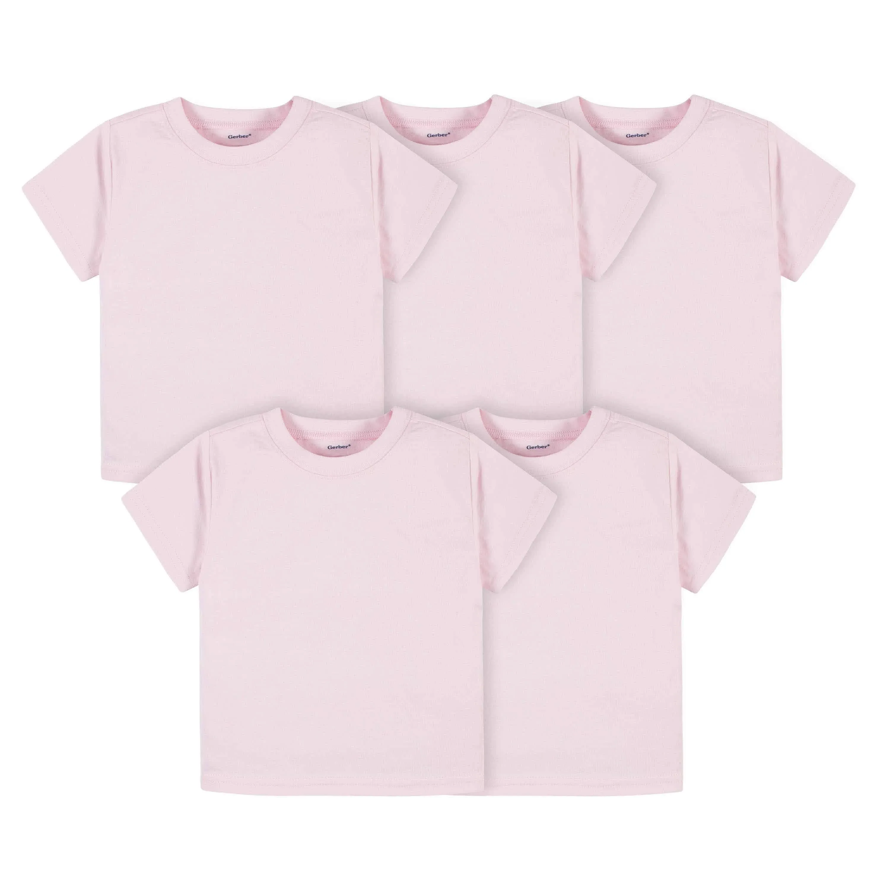 Gerber Unisex Baby & Toddler 5-Pack Short Sleeve Tees