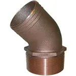 GROCO 2" NPT Bronze 45 Degree Pipe to 2" Hose