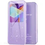 32GB MP3 Player with Bluetooth 5.3, AGPTEK A09X 2.4" Screen Portable Music Player with Speaker Lossless Sound with FM Radio, Voice Recorder, Supports up to 128GB, Purple