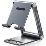 UGREEN Cell Phone Stand Desk Adjustable Aluminum Mobile Holder Grey