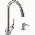 Barossa Pull-Down Kitchen Sink Faucet with Soap/Lotion Dispenser