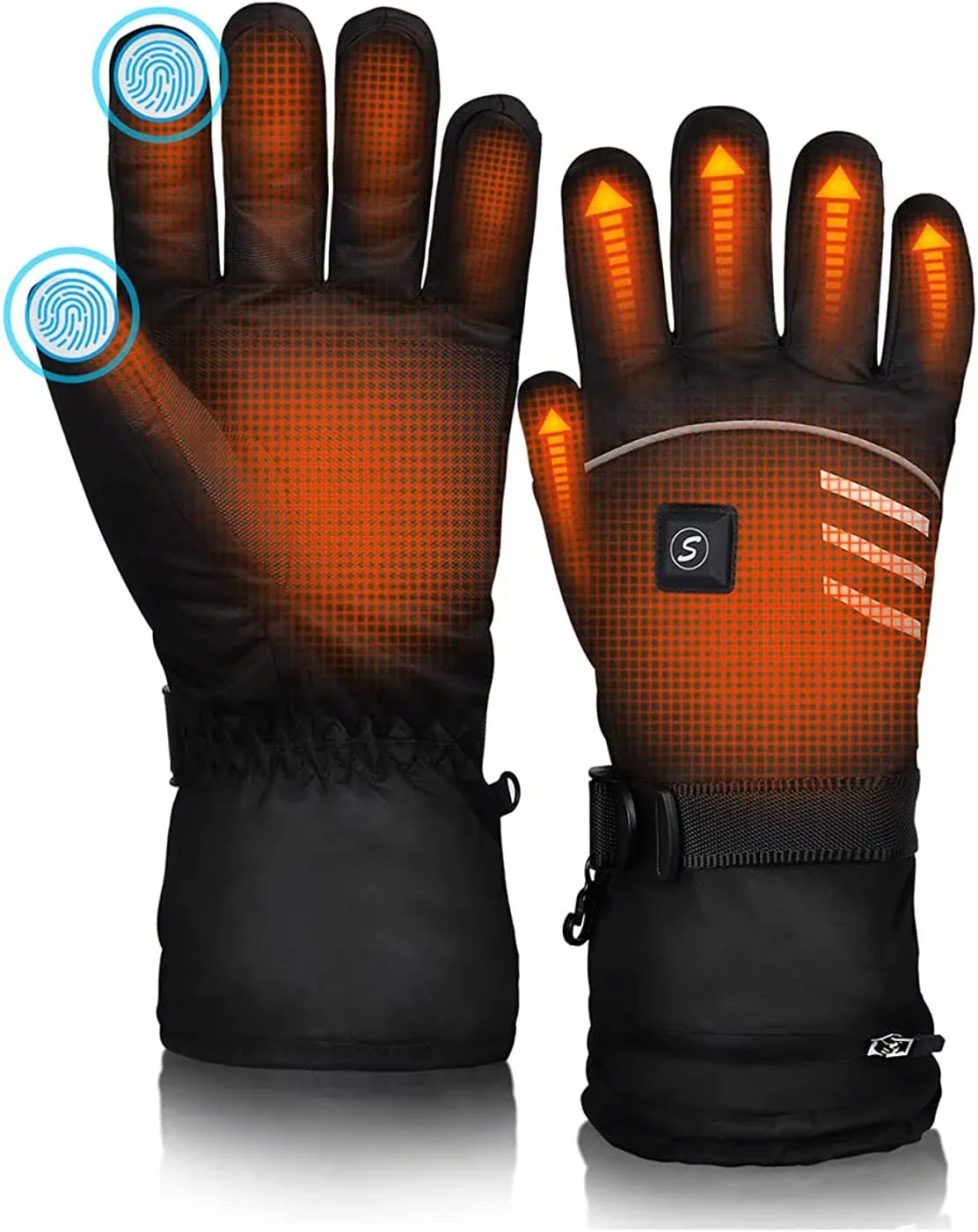 Lukang Heated Gloves & Winter Gloves ,Motorcycle Gloves,3 Heating Levels ...