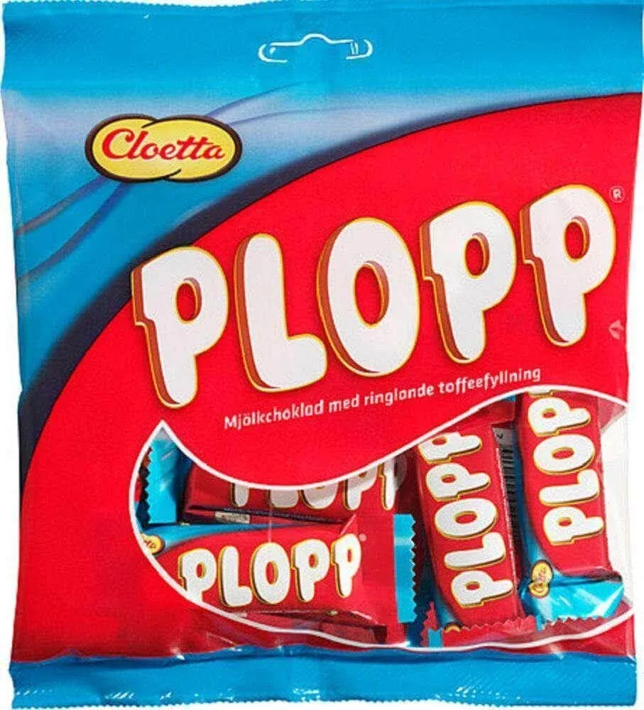 Cloetta Plopp Milk Chocolate Bites with Soft Toffee Filling