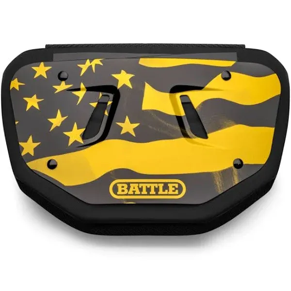 Battle Sports Novelty Football Back Plate- Lower Backplate - Rear Lower Back Protector Hard Outer Shell & Contoured Foam for Youth, Kids and Adults