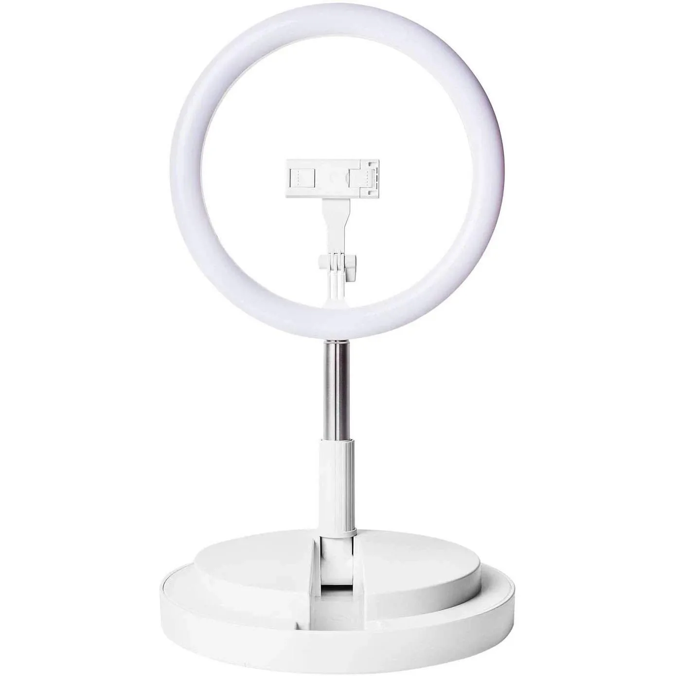 Superstar Slim - Foldable ring light with stand and phone holder | 11in portable ring light with stand for easy transport | 3 adjustable light modes | Perfect for videos, stories or tiktok.