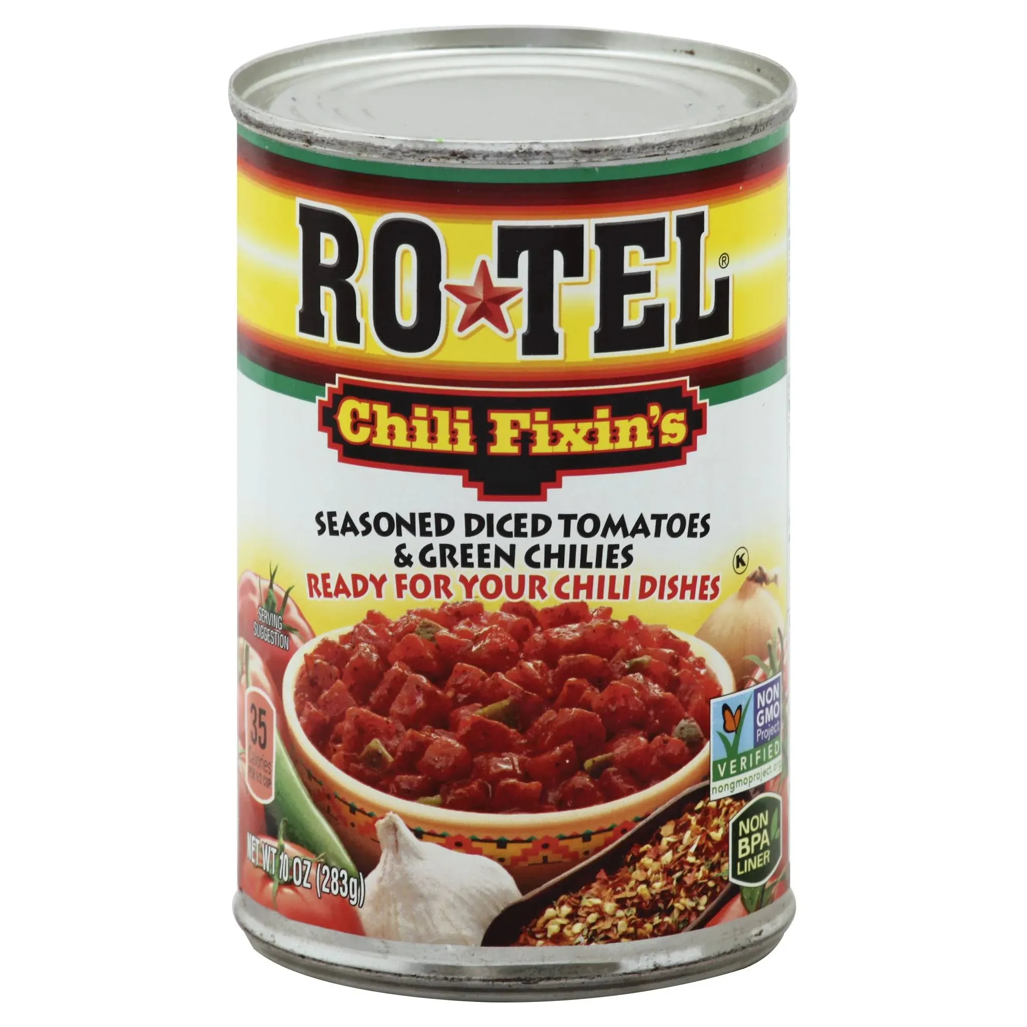 Rotel, Diced Tomatoes with Green Chiles Mild 10 Oz