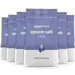 Amazon Basics Epsom Salt Soaking Aid, Lavender Scented, 3 Pound, 6-Pack (Previously Solimo)