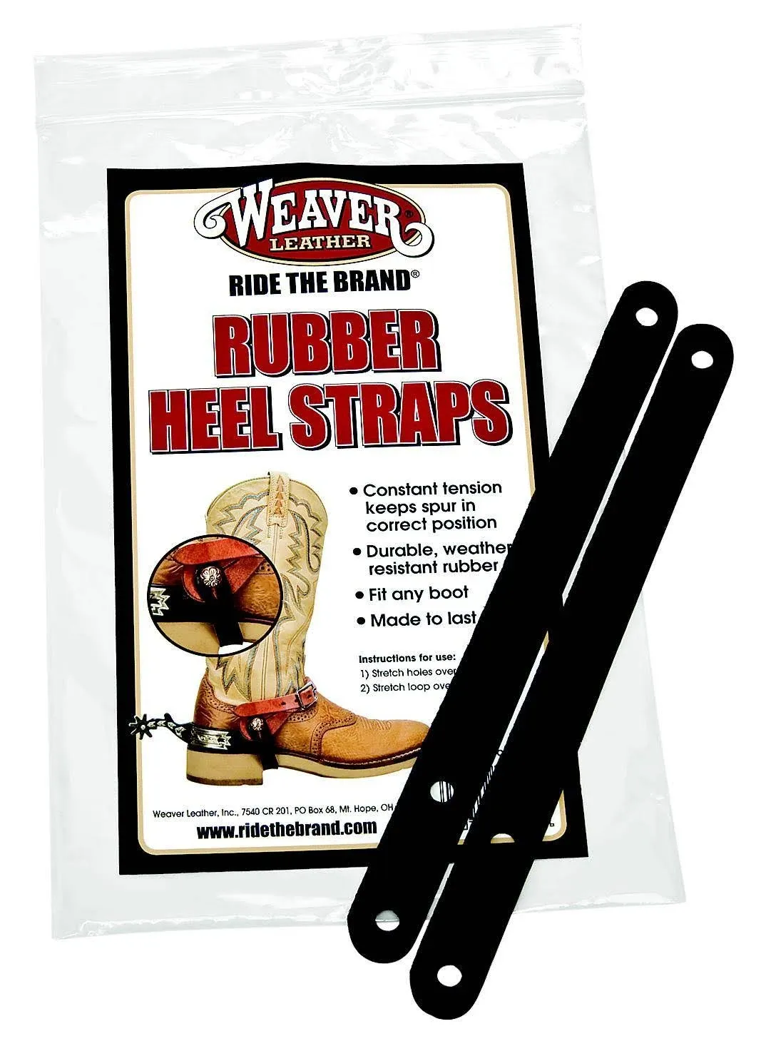 Weaver Leather Rubber Heel Straps