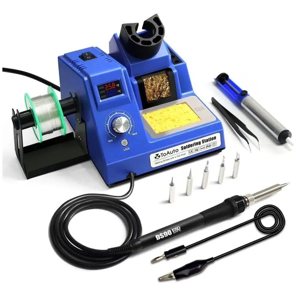 DS90 Soldering Station-°F &amp; °C Dual Digital Display Soldering Iron Station