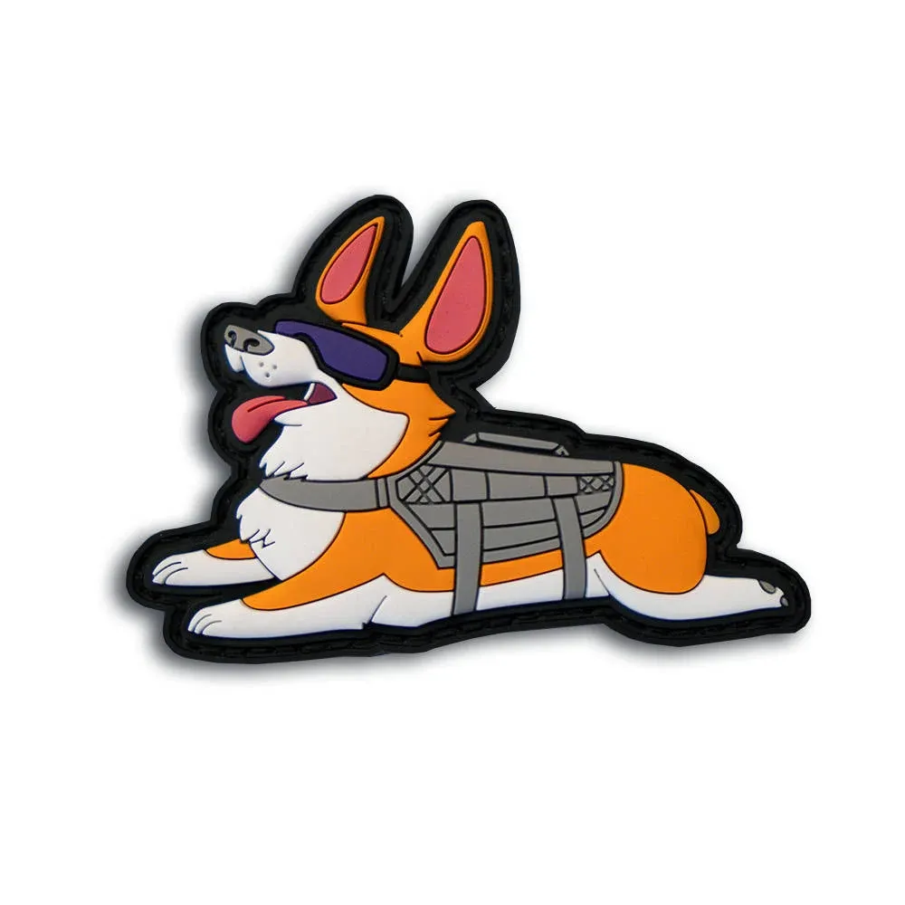 "Chloe" the Tactical Dog - The TactiCorgi PVC Morale Patch