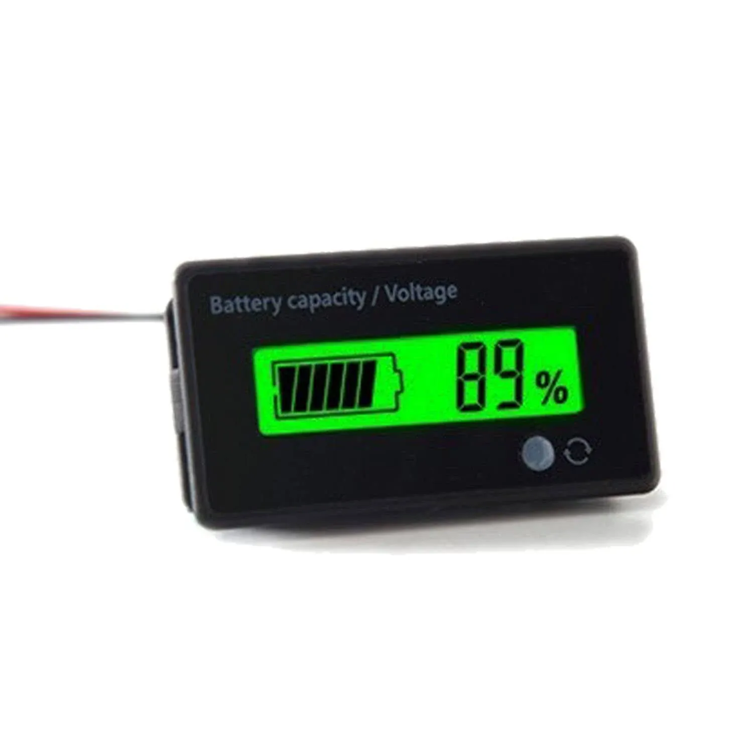 12V 24V 36V 48V Battery Meter, Battery Capacity Voltage Indicator, Lead-Acid & Lithium ion Battery Charge Discharge Monitor, for Motorcycle Car Truck Vehicle Marine Boat Golf Cart Club Car Forklift