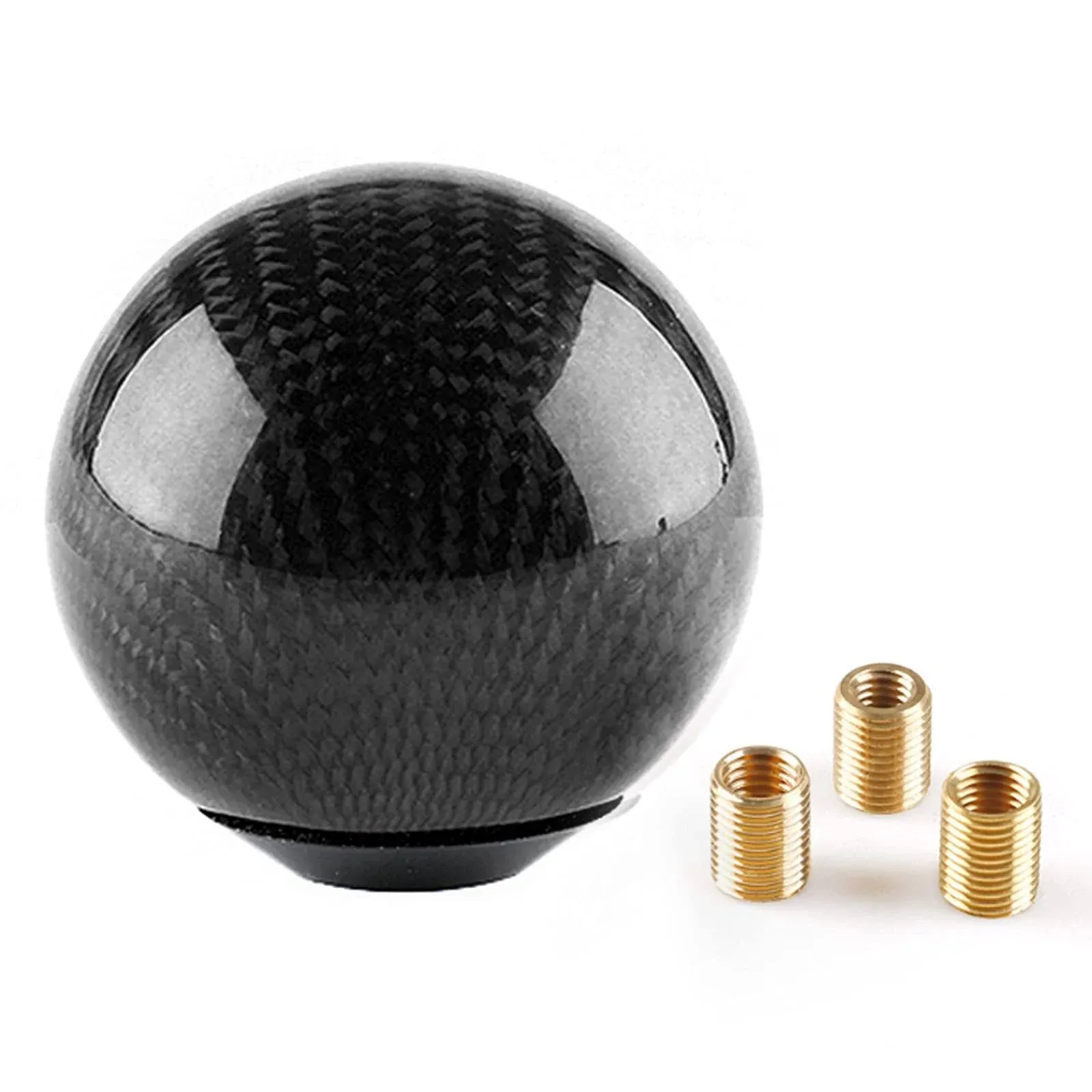 Top10 Racing Carbon Fiber Style Gear Shift Knob Universal Shifter Knobs with 3 ...