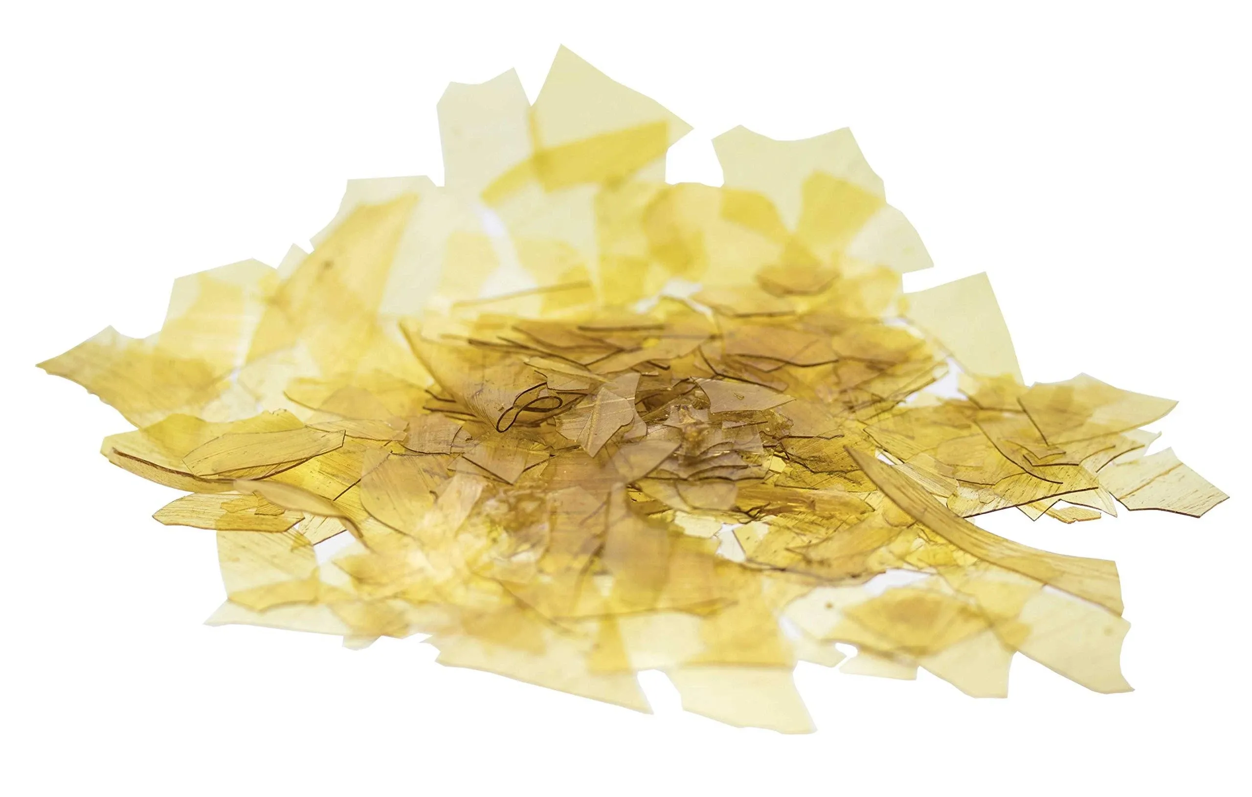 Dewaxed Blonde Shellac Flakes 1/4 Lb, or 4 Oz