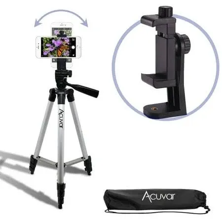 Full Size 50-inch Tripod W Leveler &amp; Carrying Case for SLR Cameras