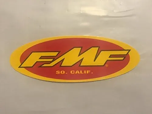 FMF Exhaust Decal Emblem Logo Sticker Size 4.8" X 1.7"