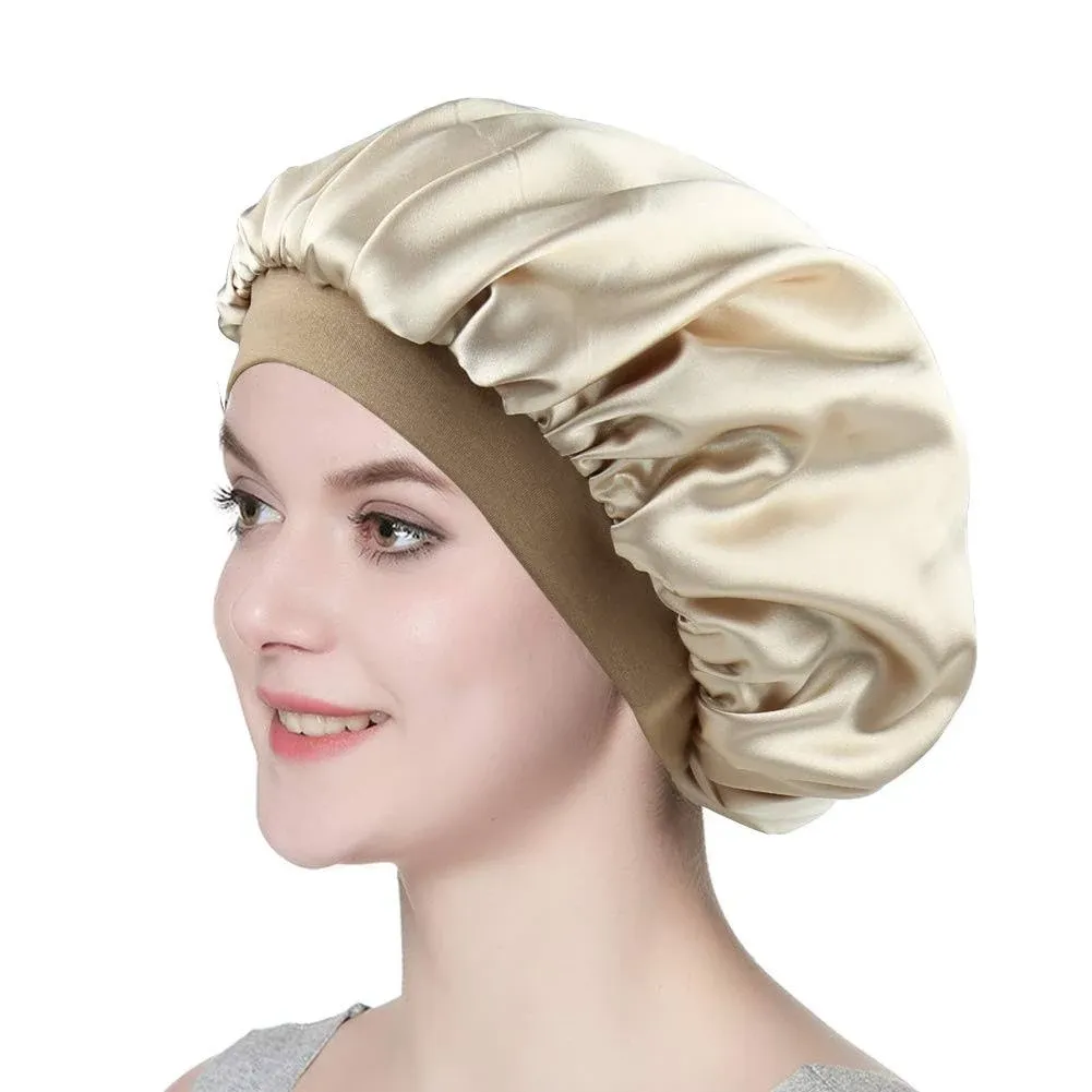 Alnorm Satin Night Cap for Sleeping Chic Sleep Hair Wraps for Women