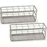 Maccx Sturdy Stainless Steel Tube Rack, Wire Constructed, 12 Holes, Suitable for Tubes of Dia.≤25mm, Pack of 2, TTR012-002