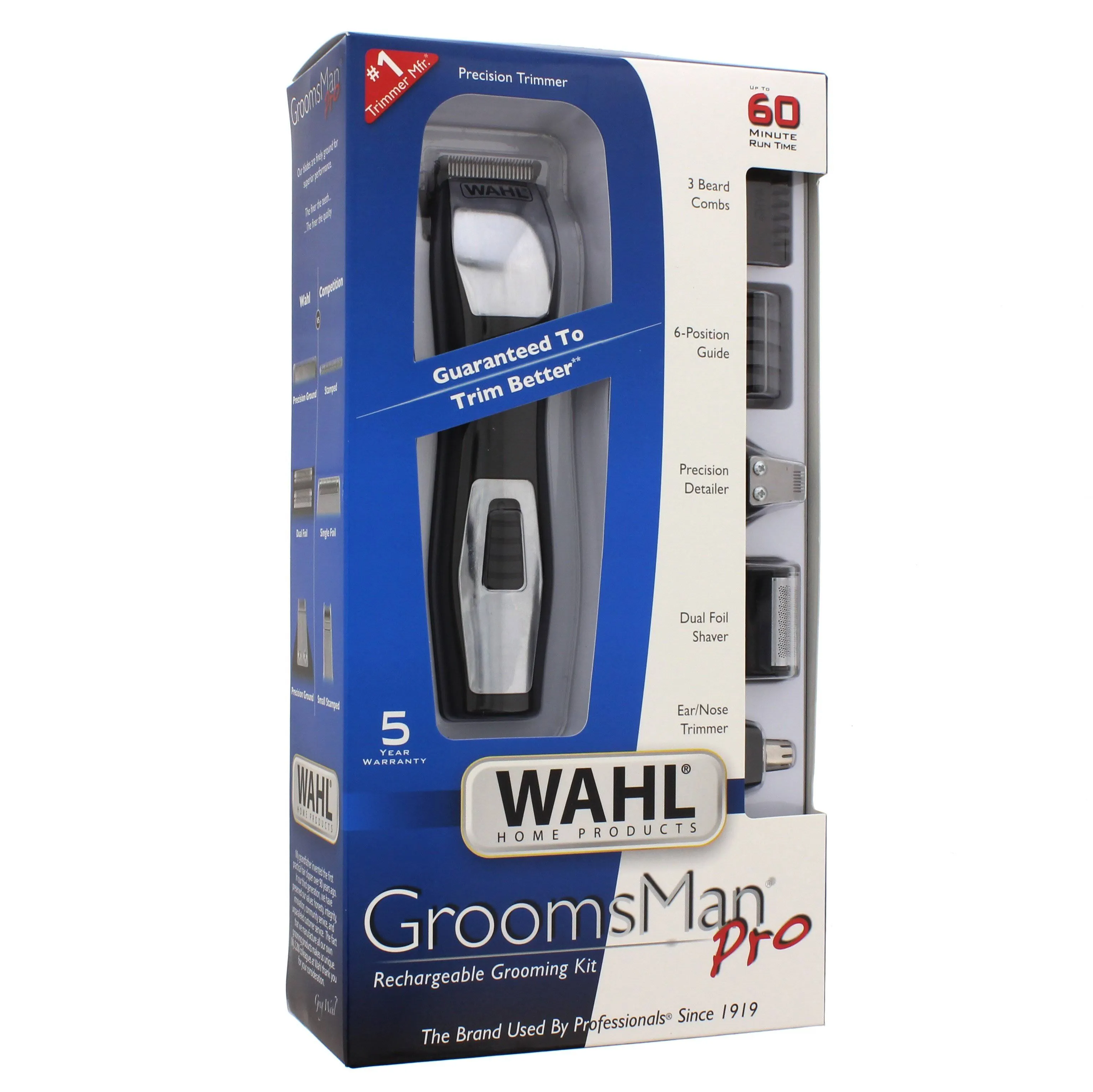 Wahl Groomsman Pro All-In-One Cordless Rechargeable Beard Trimmer