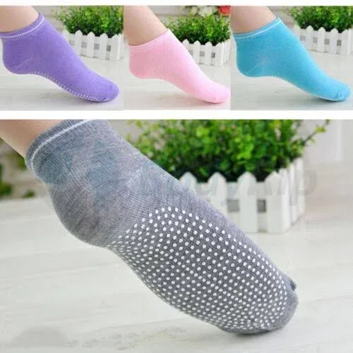 Women's Non Slip Grip Yoga Socks with Cushion