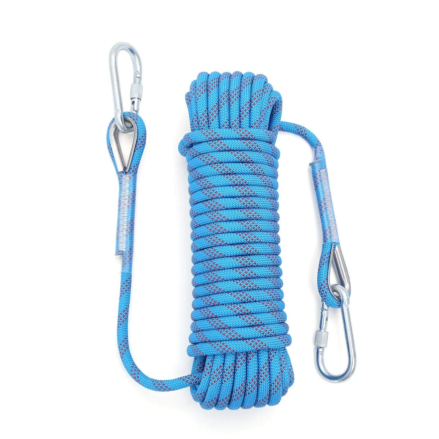 XINSHUNCAN Outdoor Climbing Rope 10mm Diameter 10M(32ft) 20M(64ft) Static Rock ...