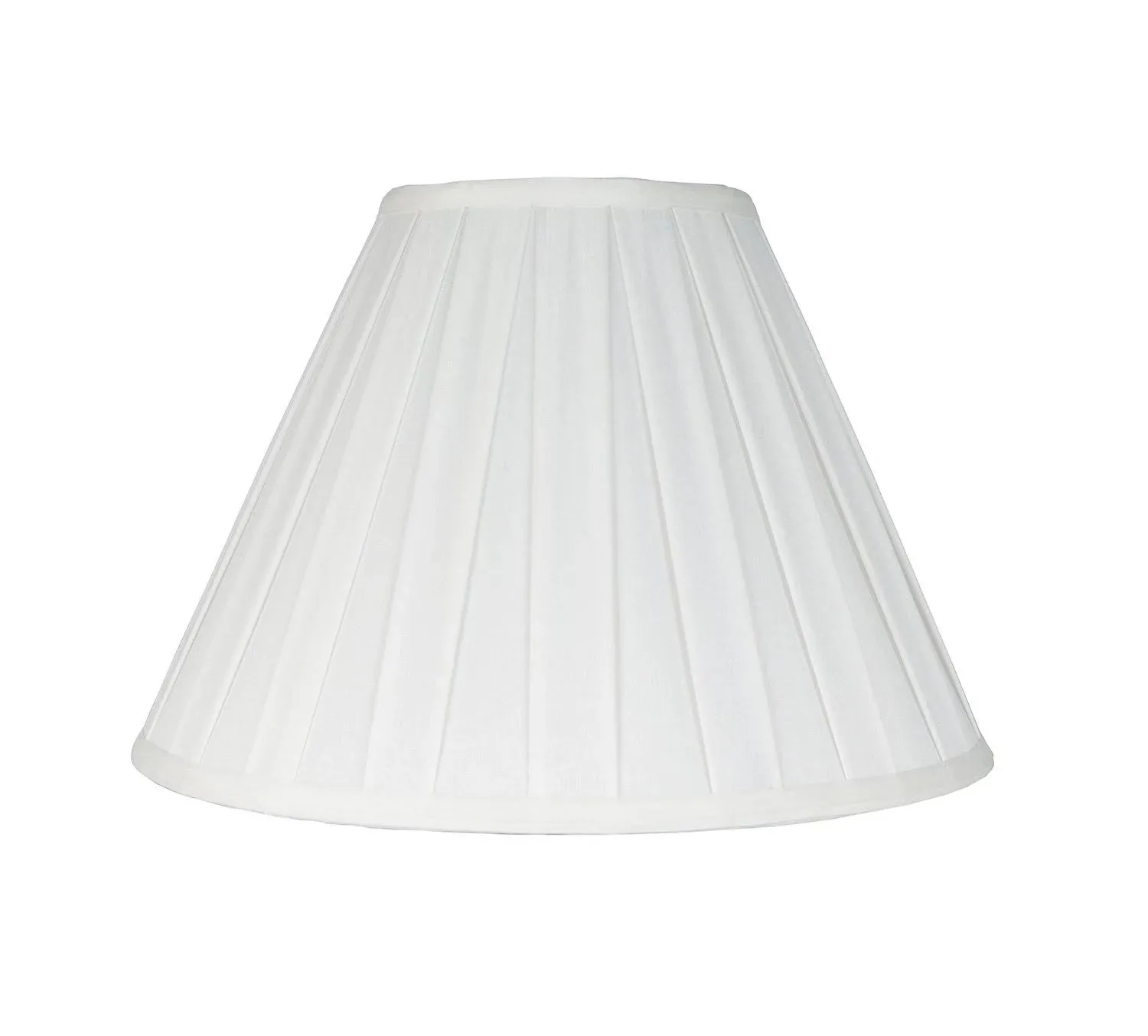 Urbanest Empire Box Pleat Lamp Shade, 6x14x9 inch, Off White