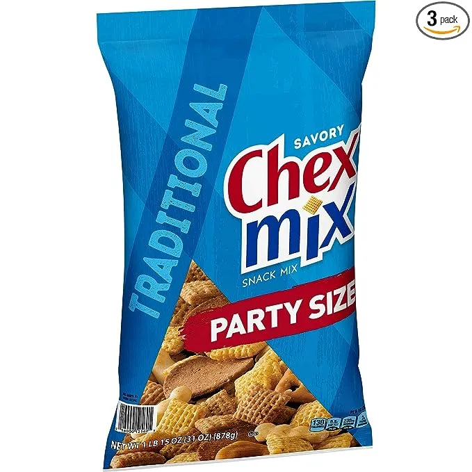 Chex Mix Traditional Savory Snack Mix (40 Ounce) (Pack of 3)