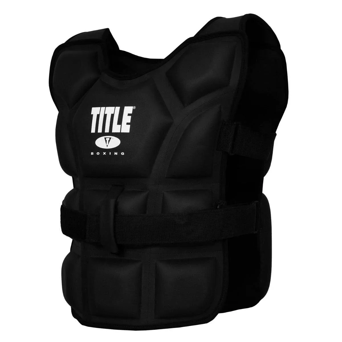 TITLE Boxing "Big Flex" Weighted Training Vest, Black - Fitness Weighted Gear, Strength And Core, Home Gym, Weighted Vest, Weighted Gear, Weighted Fitness Equipment