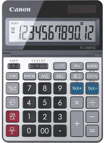 Canon TS-1200TSC Desktop Calculator 12-Digit LCD