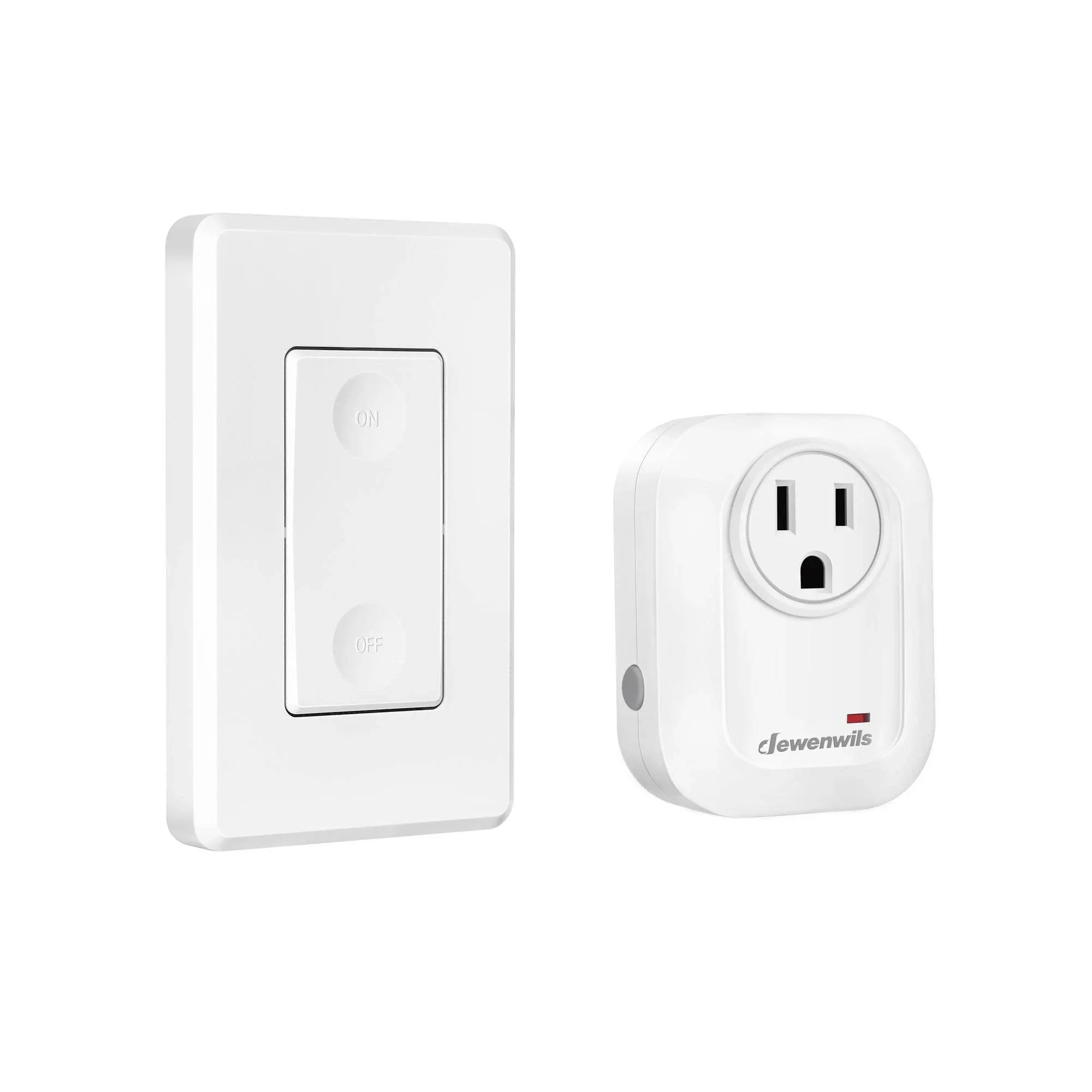 DEWENWILS Remote Control Outlet Wireless Wall Mounted Light Switch,... 