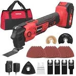 20v Cordless Oscillating Tool Kits 22000 Opm Variable Speed 4.5 Oscillating Angl