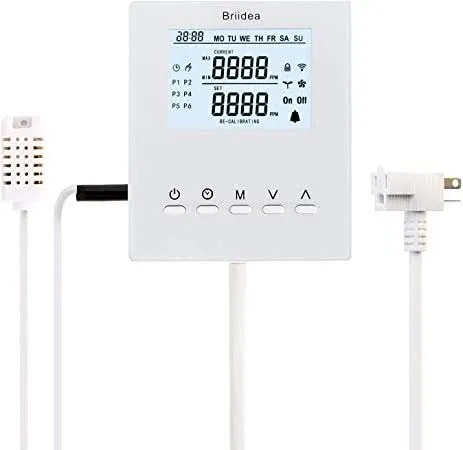 CO2 Controller, Briidea Day and Night Programmable CO2 Controller and 