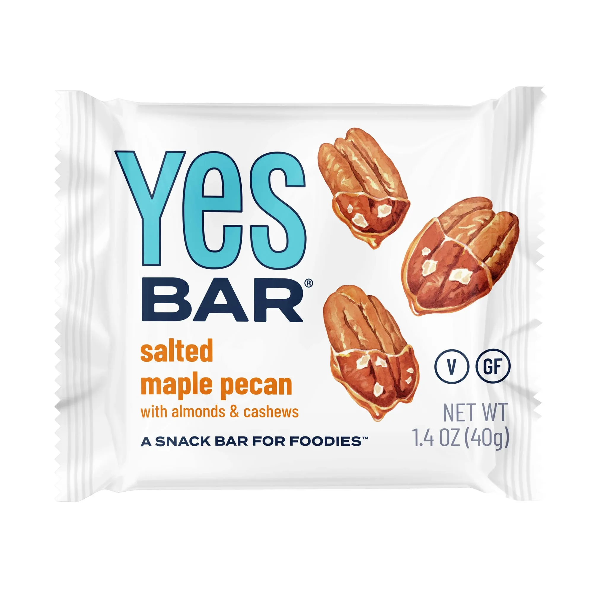 The YES Bar | Salted Maple Pecan Plant Based Protein 1.4 oz Gluten Free