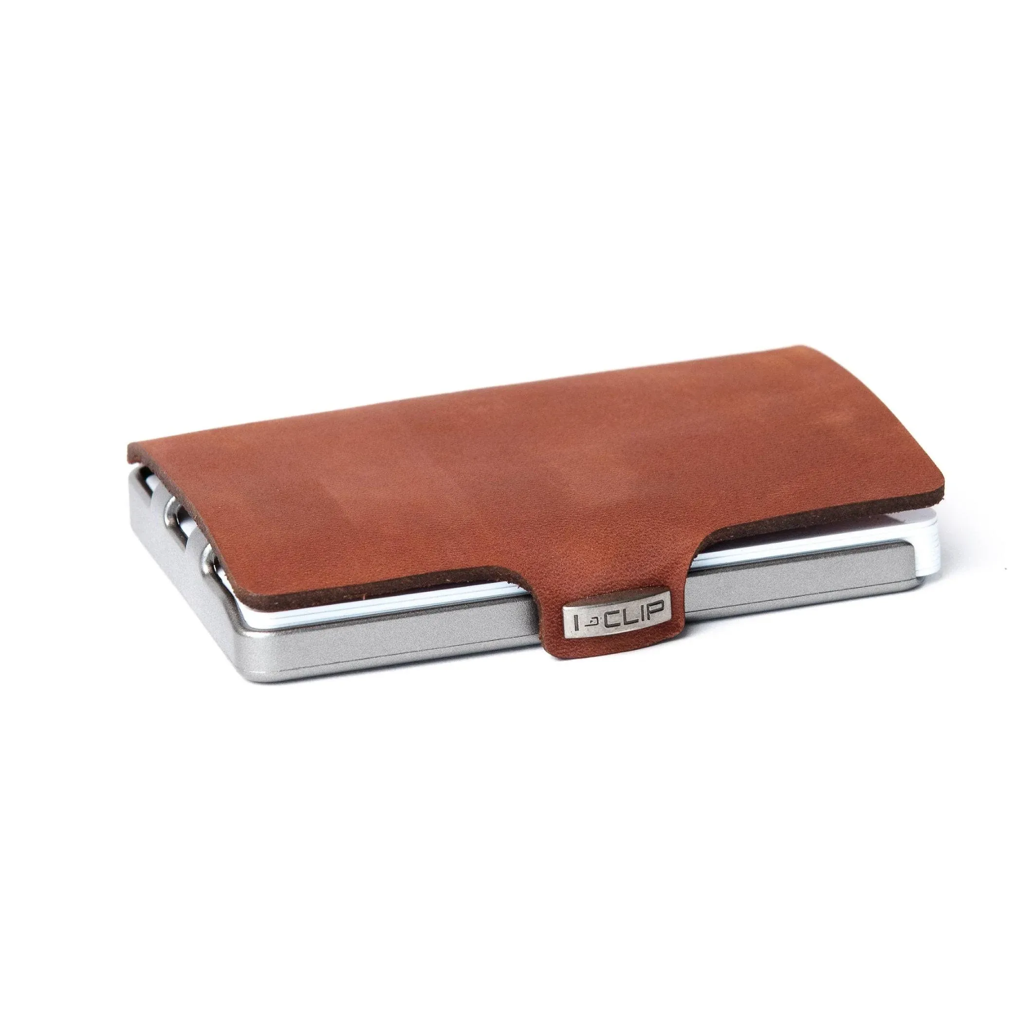 I-CLIP Original Credit Card Case with Money Clip - Soft Touch Smooth Leather Slim ...