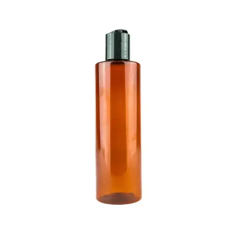 Plastic Amber Bottle-8 Oz