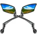 Handlebar Bike Mirror, Scratch Resistant Glass Lens, Ajustable &amp; Rotatable