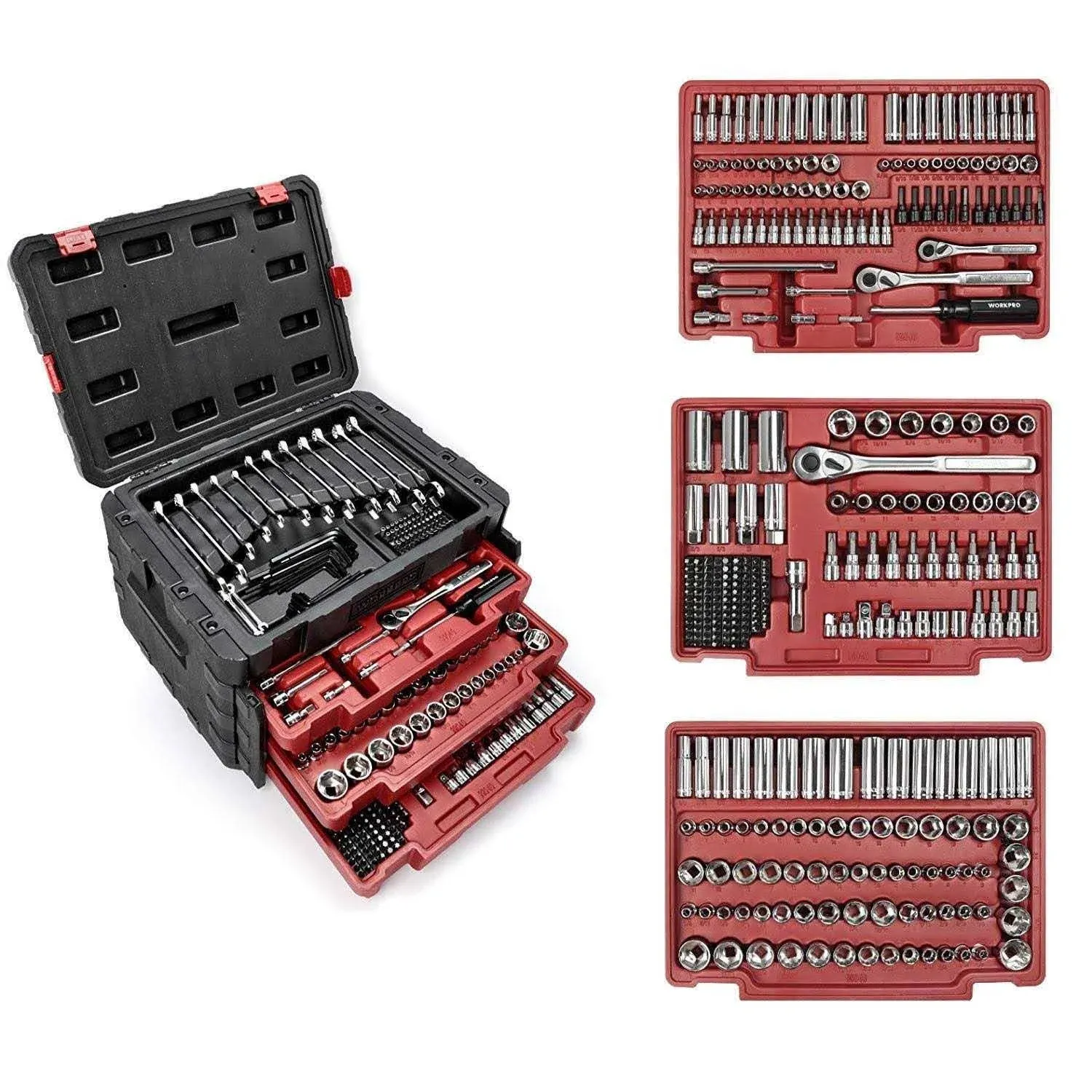 WORKPRO 450-Piece Universal Professional Mechanics Tool Set