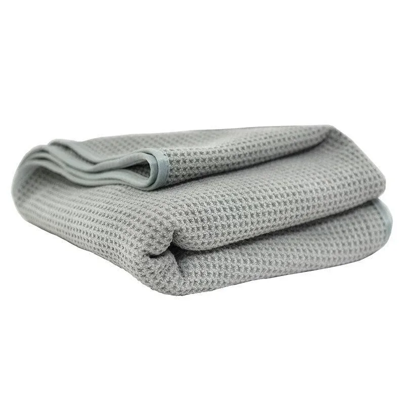 Chemical Guys MIC_781_01 - Waffle Weave Gray Matter Microfiber Drying Towel ...