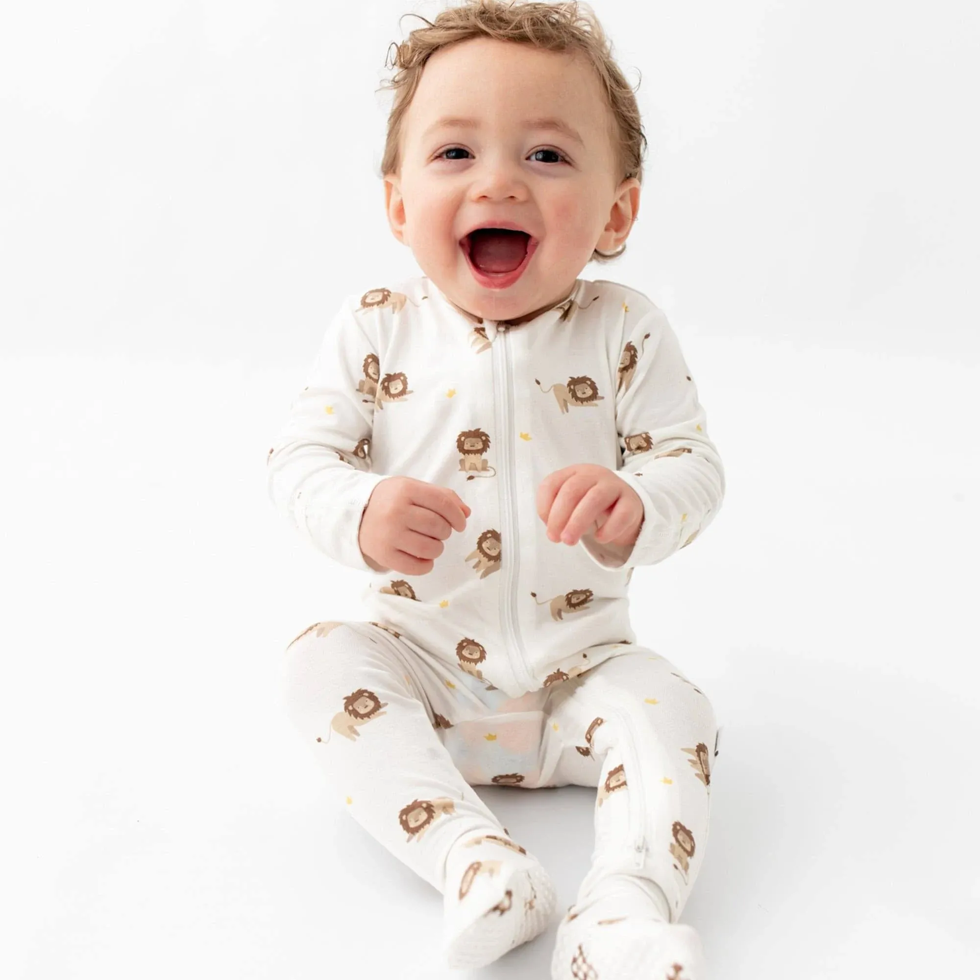 Soft Baby Bamboo Viscose Footie Pajamas, Zipper Closure, 0-24 Months