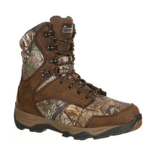 Men's Rocky 8" Retraction 800g Rks0227, Adult, Size: 12, Realtree Xtra Leather Nylon