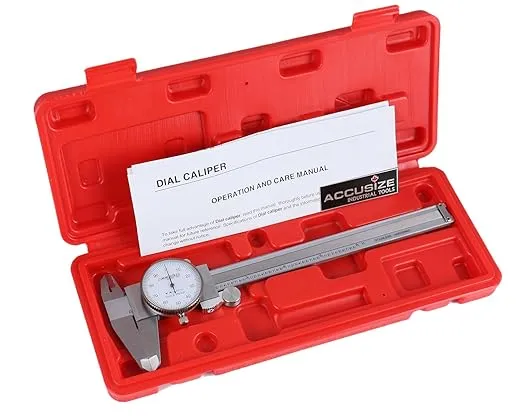 06 Inch By 0.001 Inch Precision Dial Caliper Stainless Steel In Fitted Box P920s