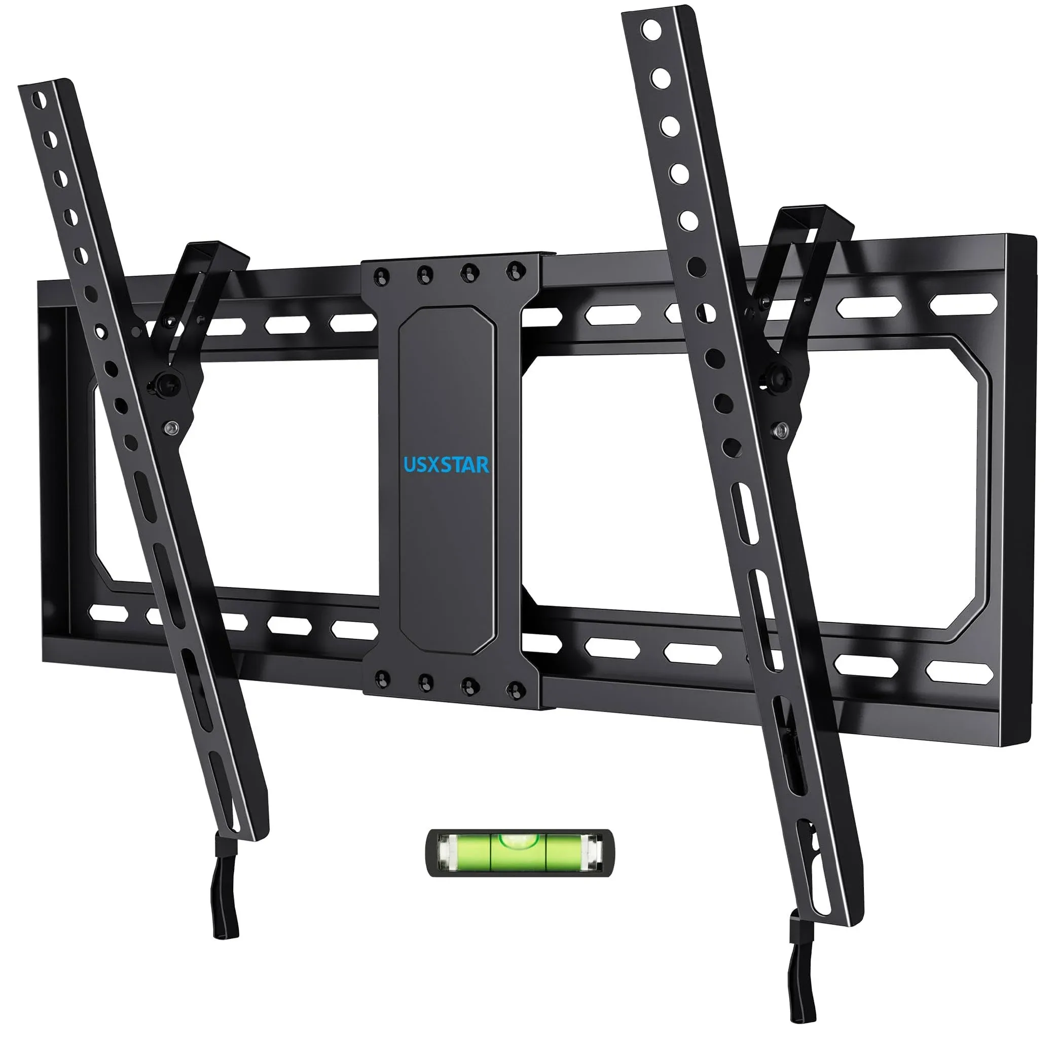 UL Listed Heavy Duty Tilting TV Wall Mount for 37-82 Inch Large TV, Slim Tilt TV Mount up to 24" Studs & 132 lbs, Low Profile Wall Mount TV Bracket with Quick Release Lock, Max VESA 600x400mm