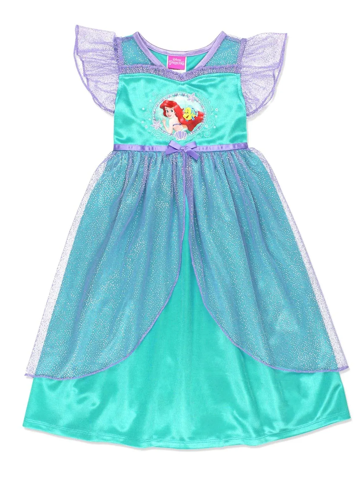 The Little Mermaid Girls Fantasy Gown Nightgown Pajamas