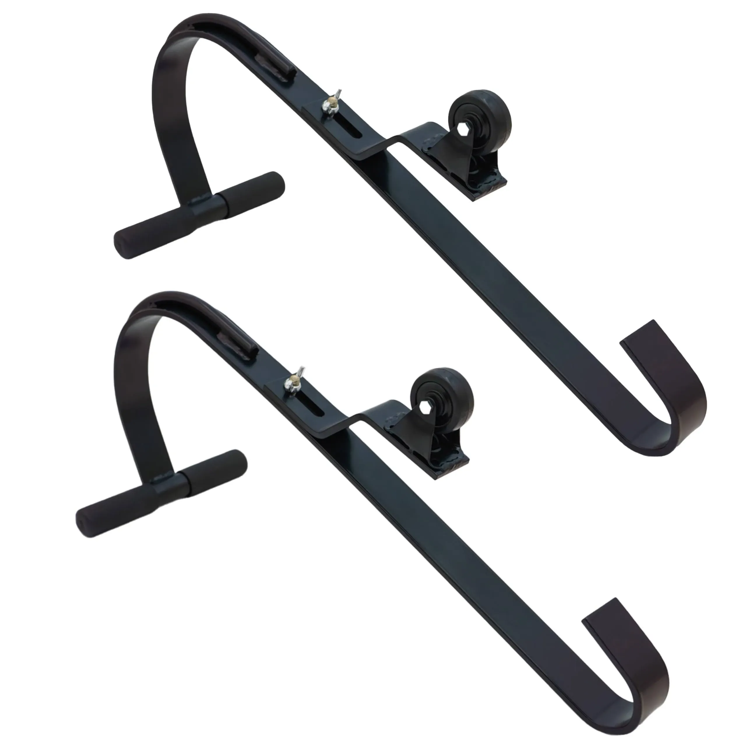 Tie Down Heavy Duty Powder-Coat Steel Ladder Hooks - Black, Set of 2