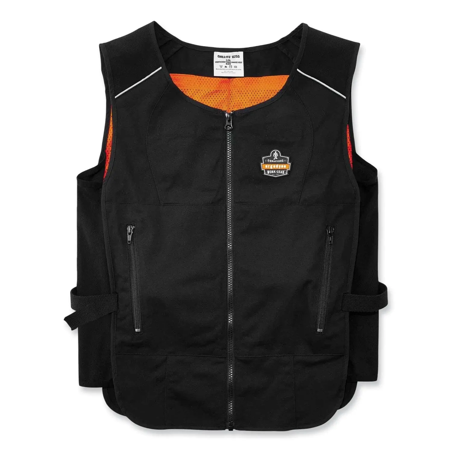 Ergodyne Chill-Its 6260 Lightweight Phase Change Cooling Vest with Packs - Black