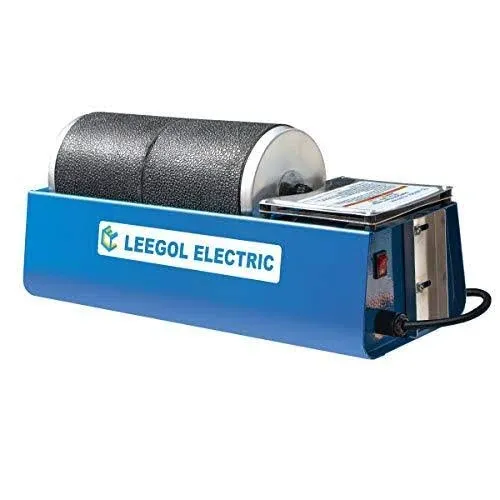 Leegol Electric Rotary Rock Tumbler Double Drum 6LB Lapidary Polisher Double